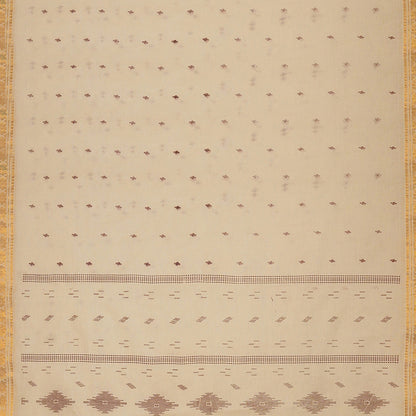 Exclusive Collection 100% Pure Cotton Light Brown Saree With Printed Work - Distacart