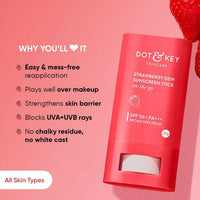 Thumbnail for Dot & Key Strawberry Dew SPF 50 Sunscreen Stick - Distacart