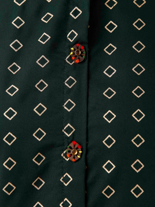 Kalini Women Green Geometric Kurta - Distacart