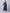 Souchii Navy Blue Floral Layered Chiffon A-Line Midi Dress - Distacart