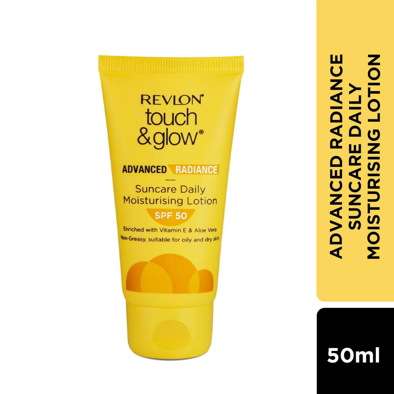 Revlon Touch & Glow Advanced Radiance Sun Care Daily Moisturizing Lotion SPF 50 - Distacart