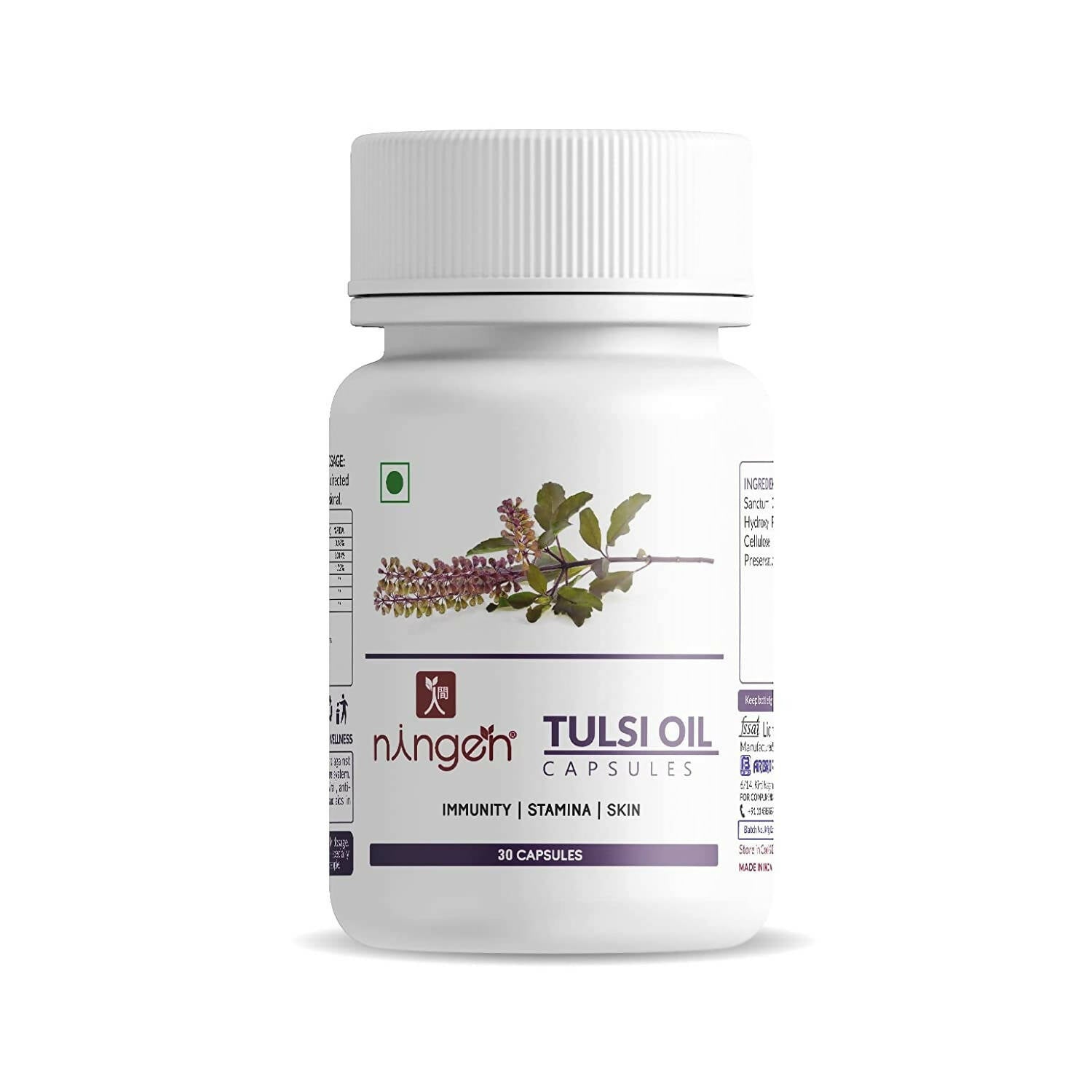 Ningen Tulsi Oil Capsules - Distacart