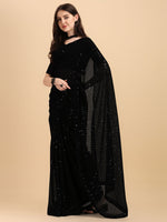 Thumbnail for Kalini Embellished Sequinned Pure Georgette Saree - Distacart