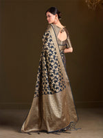 Thumbnail for Sangria Floral Woven Design Sarees - Distacart