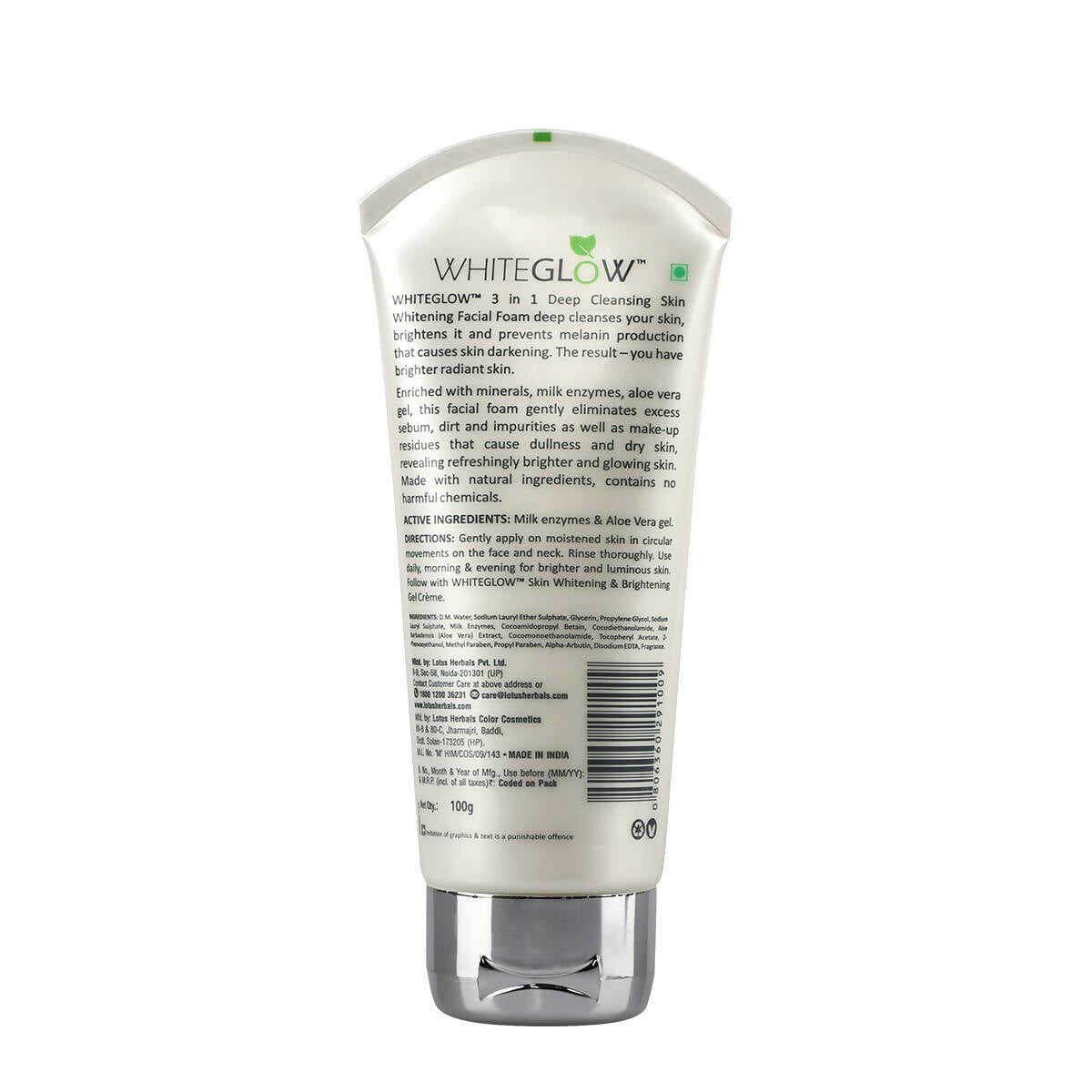 Lotus Herbals WhiteGlow 3-In-1 Deep Cleansing Skin Whitening Face Wash - Distacart