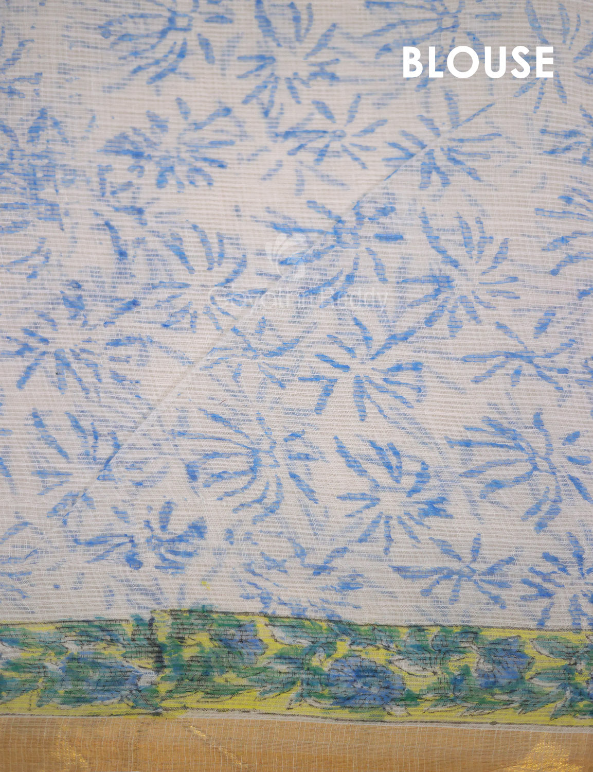 Lime Yellow Floral Design Pure Kota Cotton Saree By Gayathri Reddy Designer Studio - Distacart