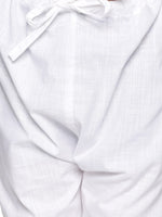 Thumbnail for Sethukrishna Boys White Pure Cotton Kurta with Churidar - Distacart