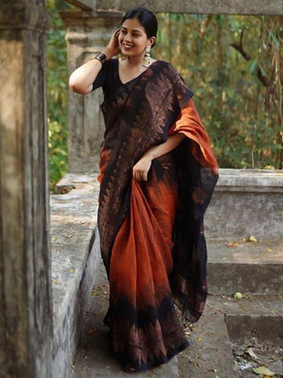 Mitera Woven Design Zari Saree - Distacart