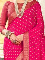 Thumbnail for Saree Mall Ethnic Motifs Woven Design Zari Sarees - Distacart