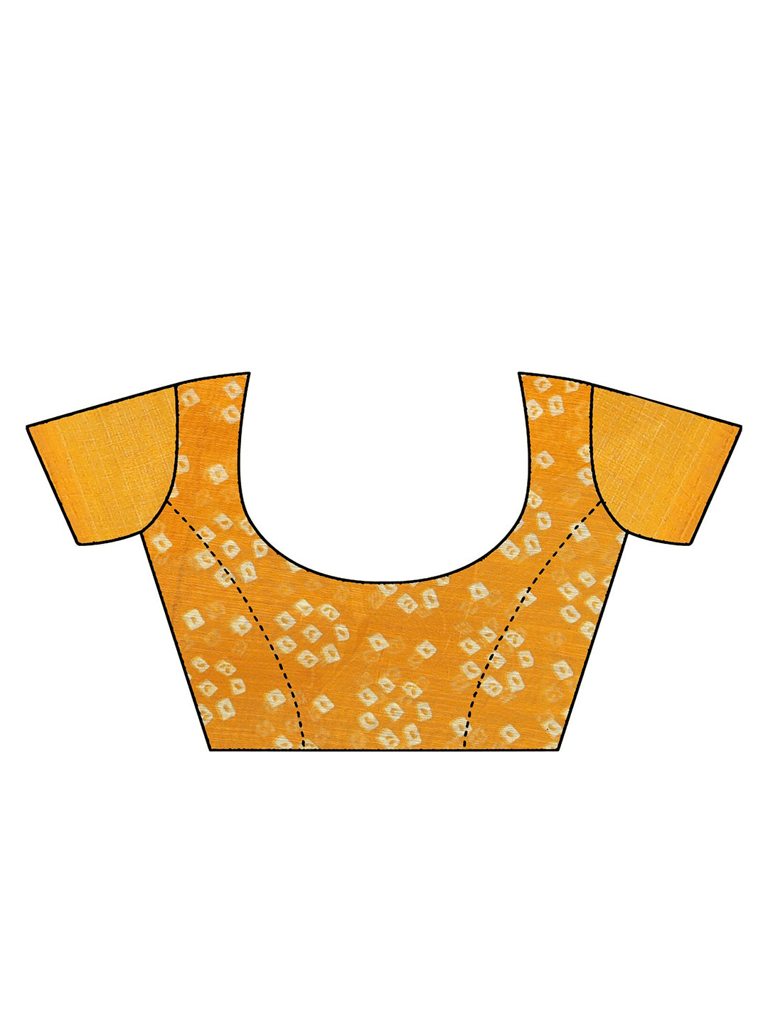 Kalini Bandhani Zari Art Silk Half and Half Mysore Silk Saree - Distacart