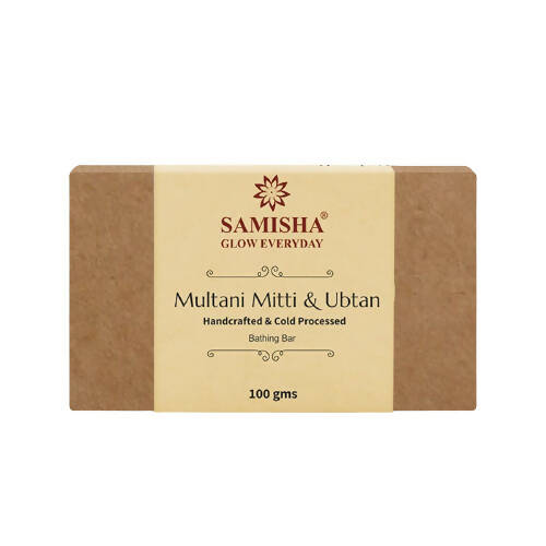 Samisha Organic Multani Mitti & Ubtan Skin Rejuvenating Bathing Bar - Distacart