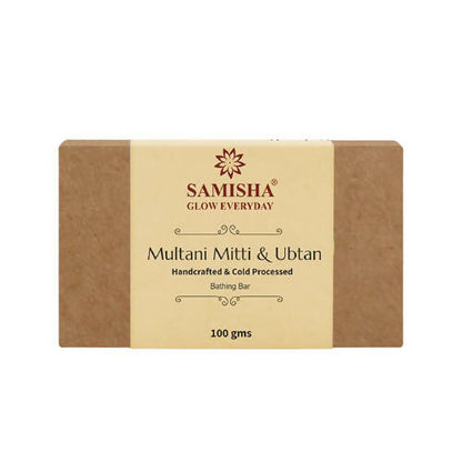 Samisha Organic Multani Mitti & Ubtan Skin Rejuvenating Bathing Bar - Distacart