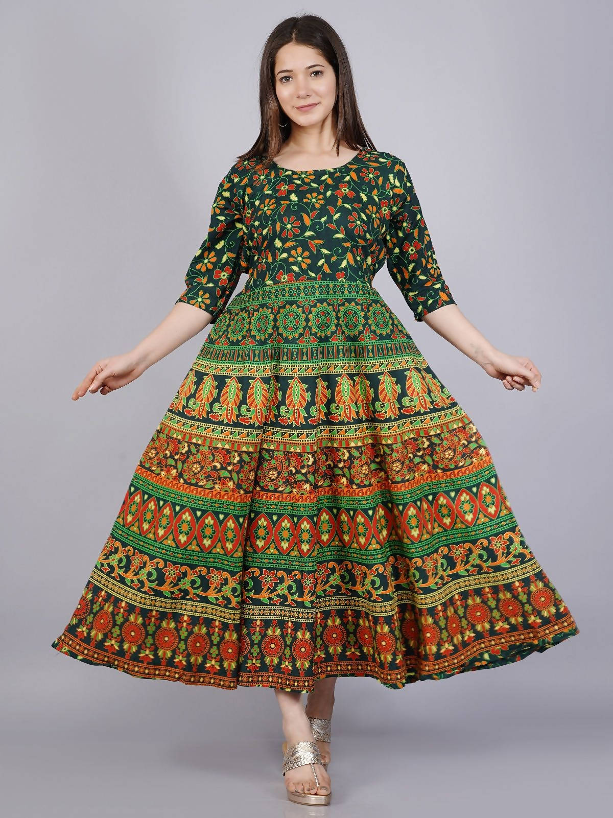 Vamika Multicolor Cotton Printed Party/Casual Wear Kurti (GAM12K)