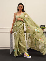 Thumbnail for Tikhi Imli Floral Printed Organza Saree - Distacart