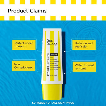 Sun Scoop Invisible Sunscreen SPF 40 - Distacart