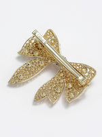 Thumbnail for Panash Women Gold-Toned & White Embellished Bow-Shaped Alligator Hair Clip - Distacart