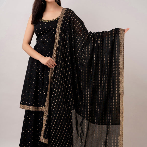 Kalini Women Embroidered Kurta With Sharara & Dupatta - Distacart