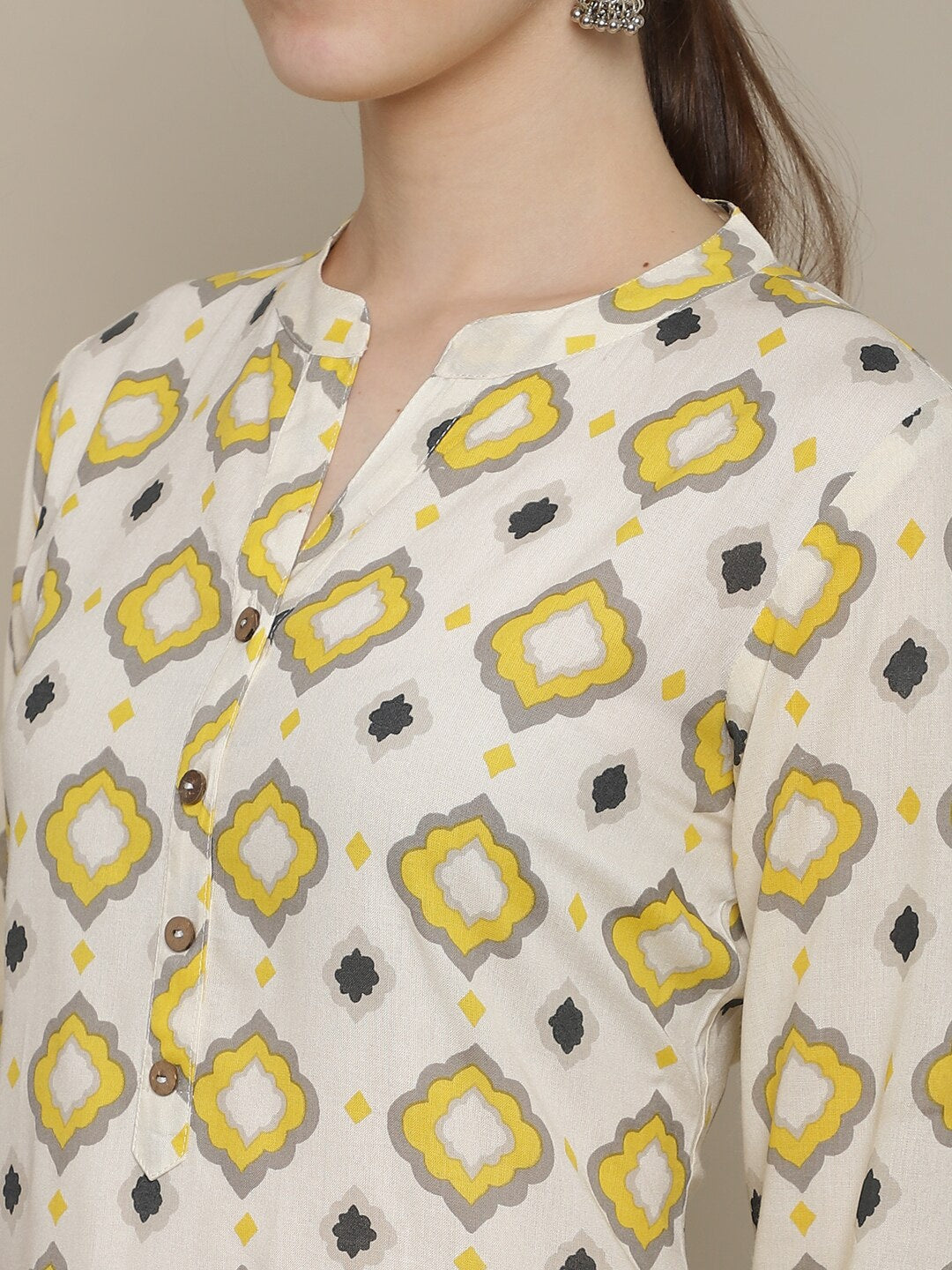 Sangria Printed Cotton Kurta - Distacart