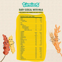 Thumbnail for Timios Organic Multigrain Veg Baby Cereal Nutrition Facts