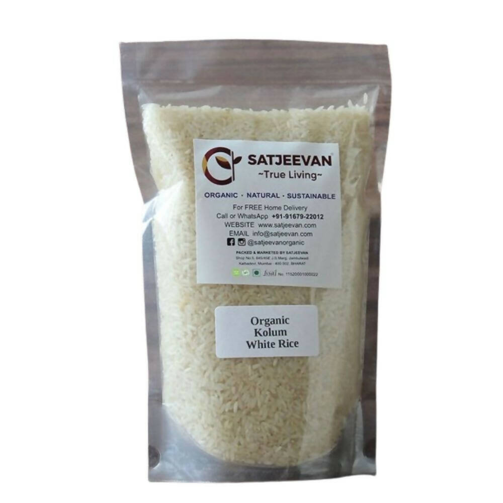 Satjeevan Organic Kolum White Rice - Distacart