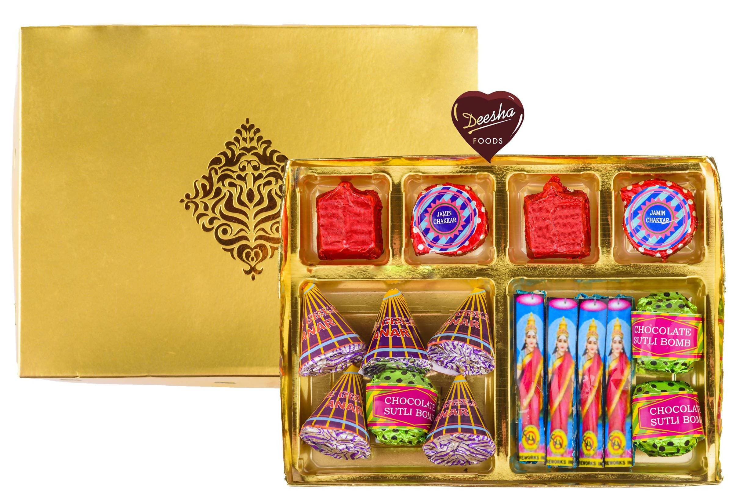 Deesha Sugar Free Golden Path Crackers Chocolates
