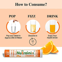 Thumbnail for Nutrainix Charge Natural Vitamin C & Zinc Tablets