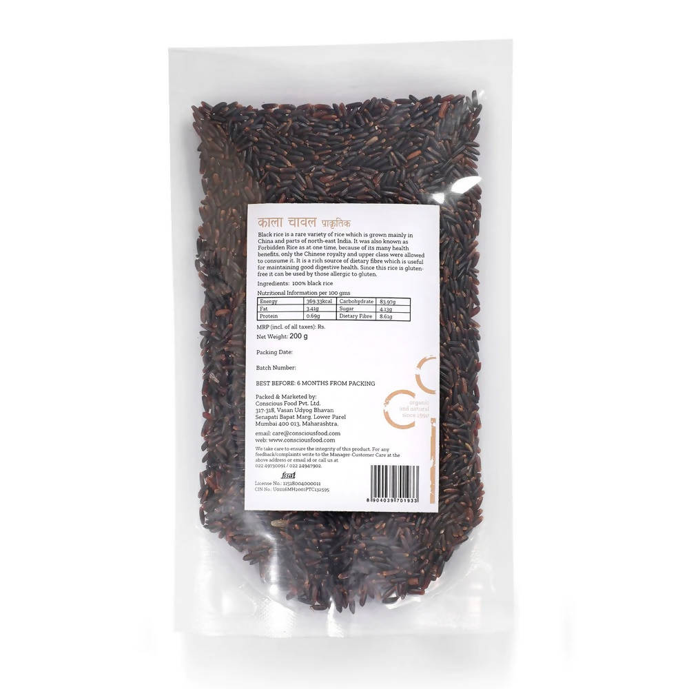 Conscious Food Natural Unpolished Black Rice