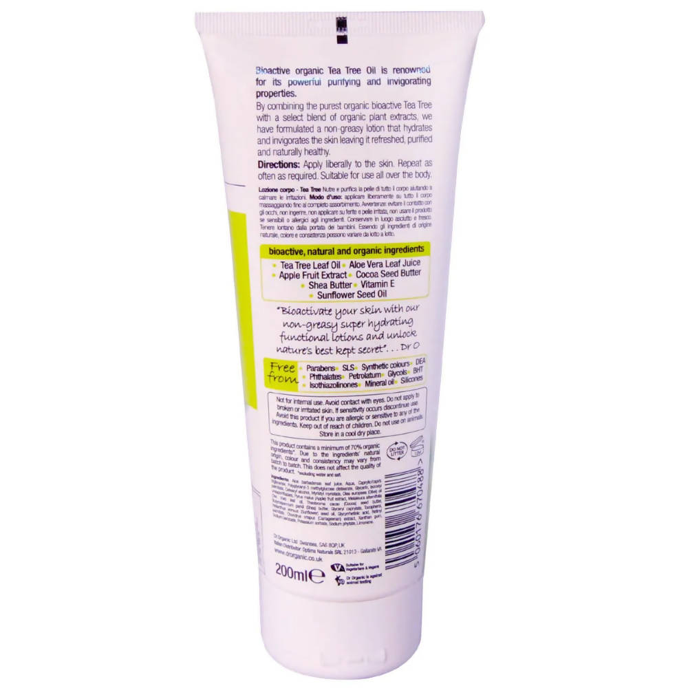 Dr.Organic Tea Tree Skin Lotion - Distacart