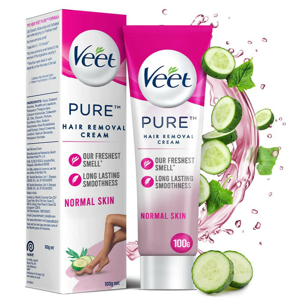 Veet Pure Hair Removal Cream for Women - Normal Skin - Distacart