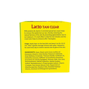 Nature's Essence Lacto Tan Clear Face Cream - Distacart