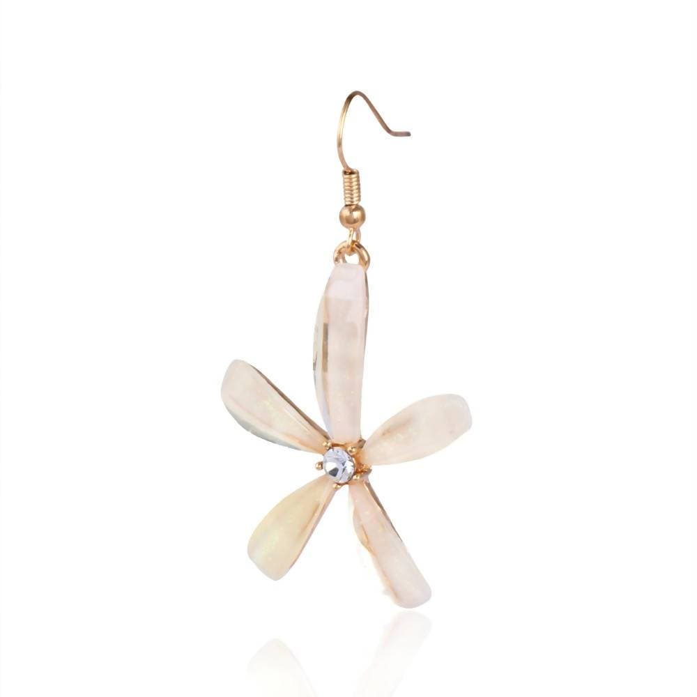 Trendoo Jewelry Gold Plated Stylish Fancy Party Wear Beige Drops