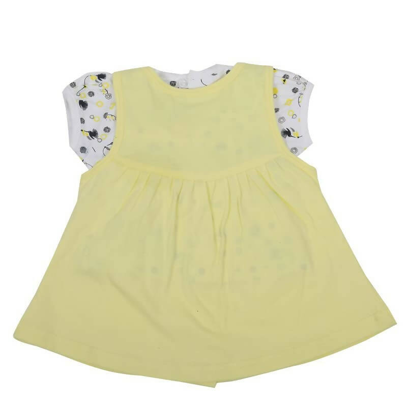 NammaBaby Baby Girl's A-Line Mini Frock Dress - Yellow 114 - Distacart