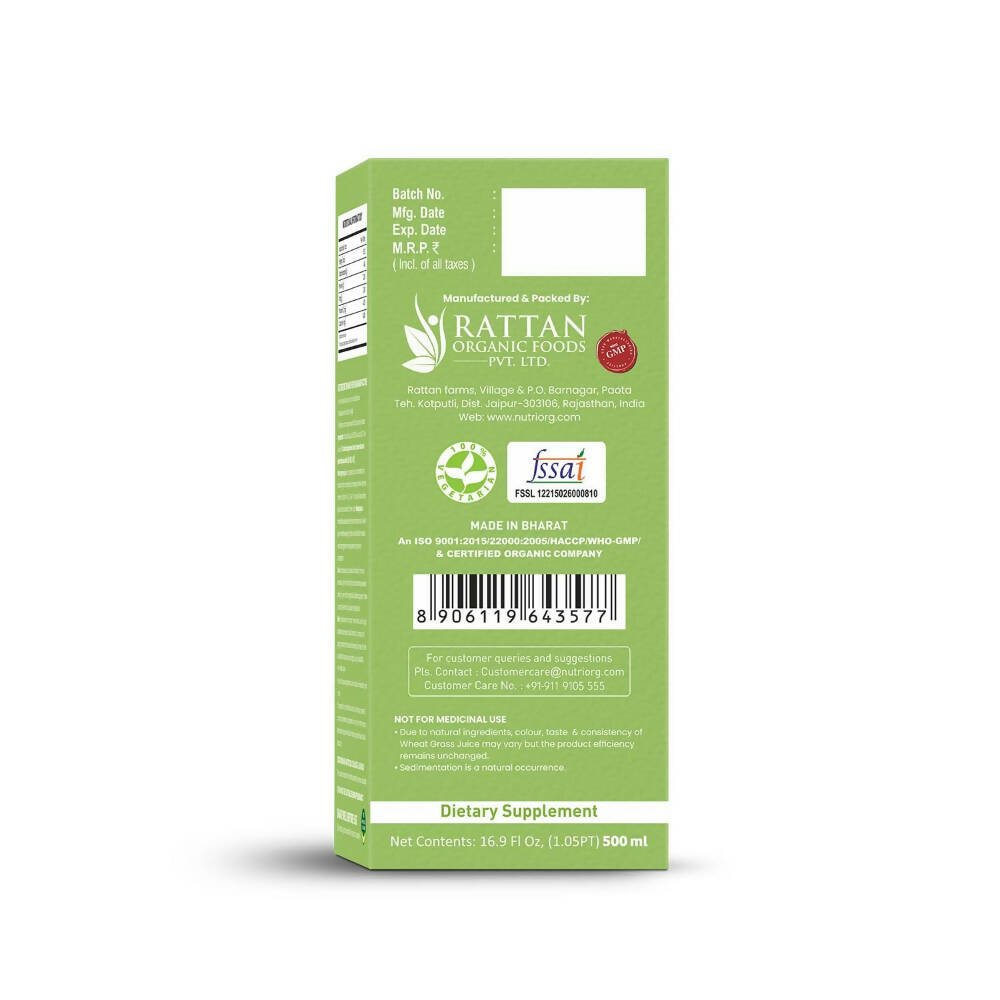 Nutriorg Wheatgrass Juice - Distacart