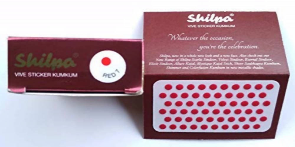 Shilpa Vive Sticker Kumkum Size 7 red