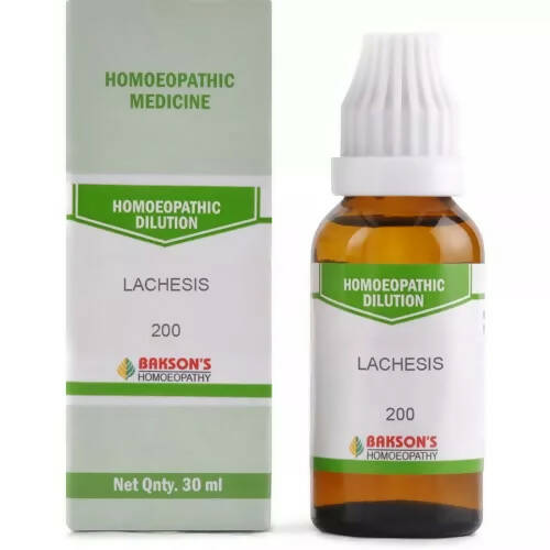 Bakson's Homeopathy Lachesis Dilution - Distacart