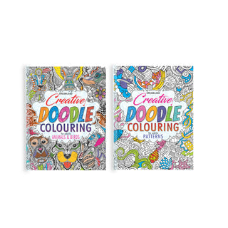 Dreamland Creative Doodle Colouring Books - (2 Titles) - Distacart