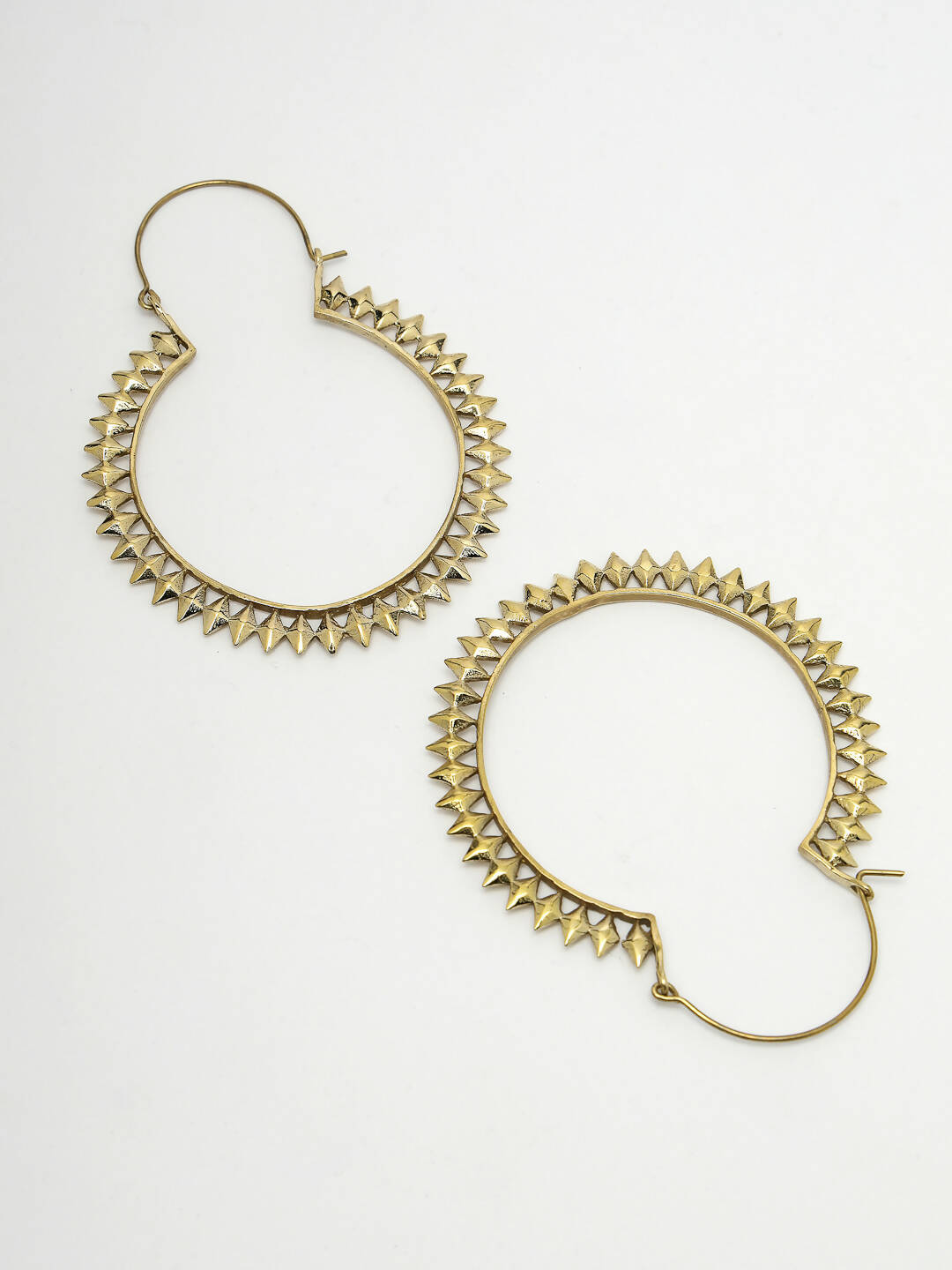 NVR Women Golden Full Circular Hoop Earrings - Distacart