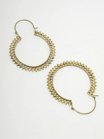 Thumbnail for NVR Women Golden Full Circular Hoop Earrings - Distacart