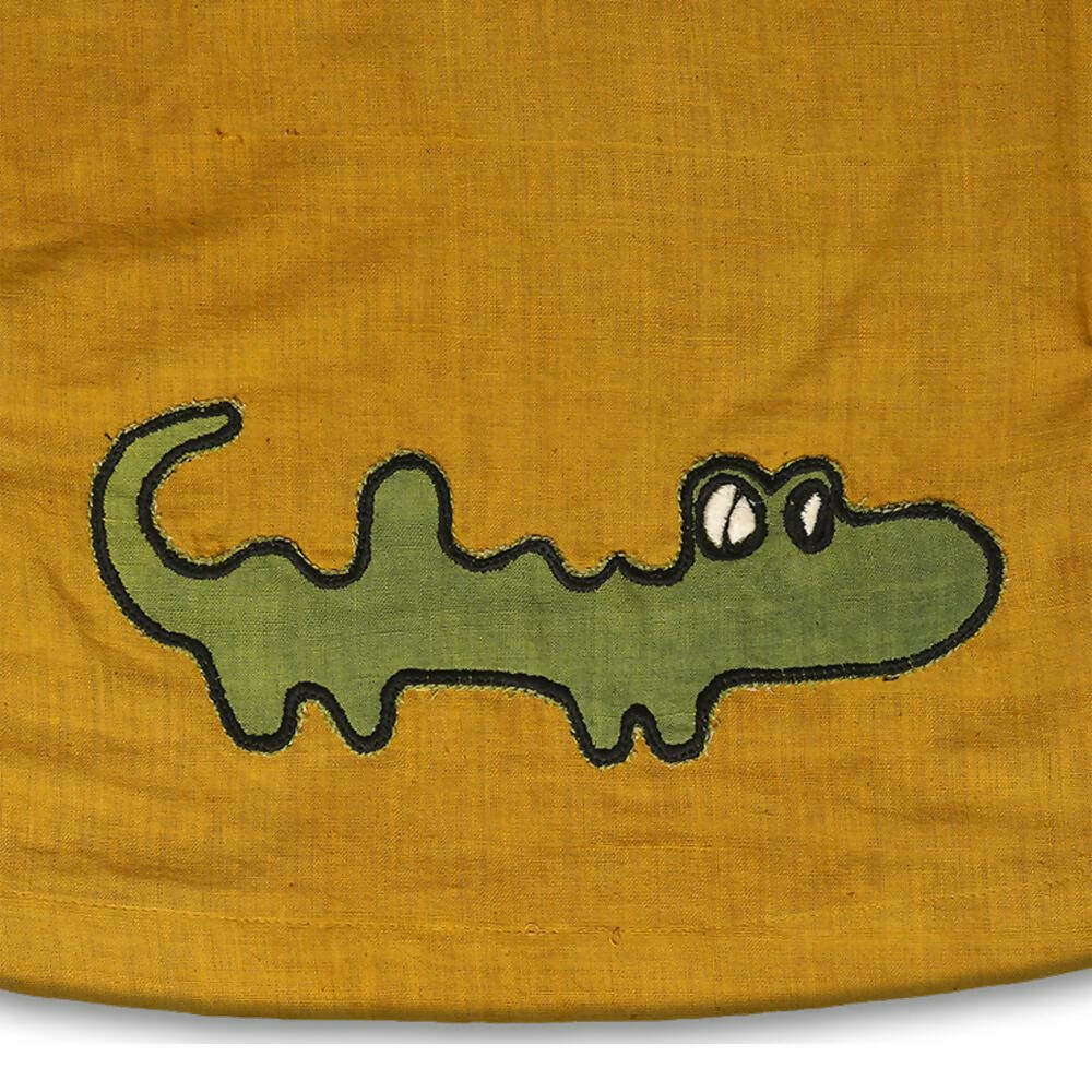 Mhyssa Nero Half Sleeve Yellow T-shirt with Shorts Set For Kids - Distacart