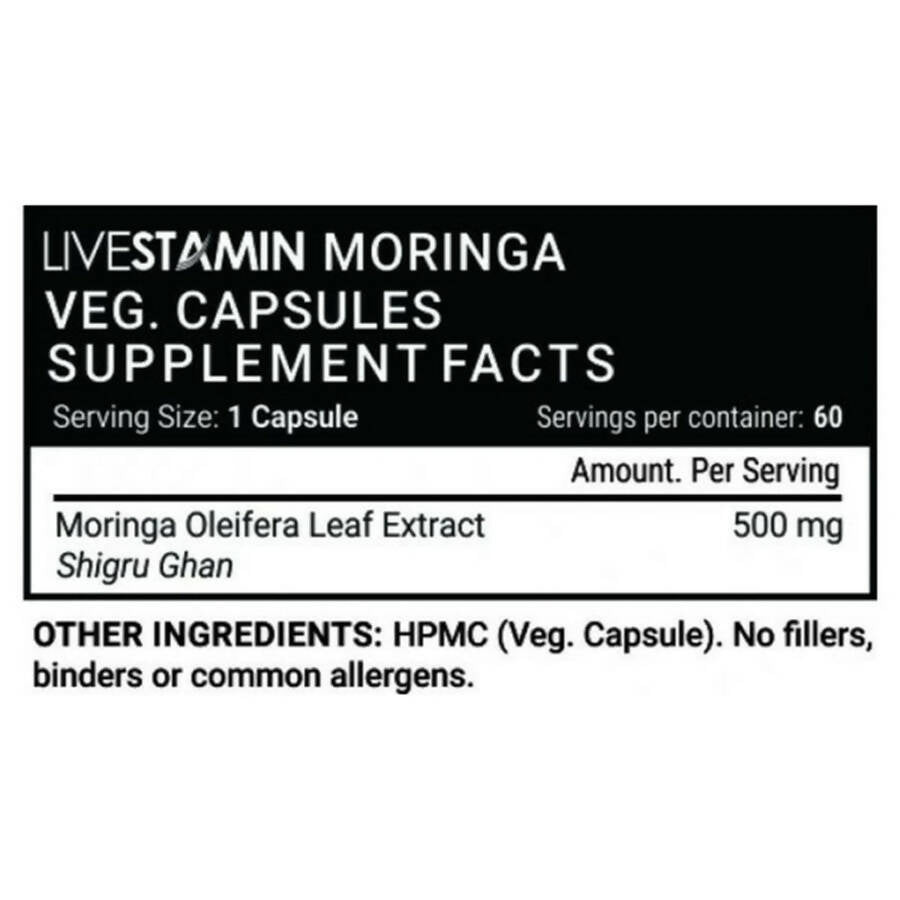 Livestamin Moringa Capsules - Distacart
