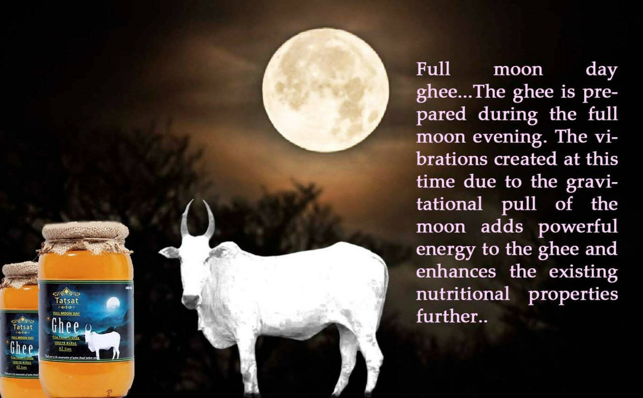 Tatsat Full Moon Day Ghee From Forest Gazing Amruth Mahal A2 Cows - Distacart