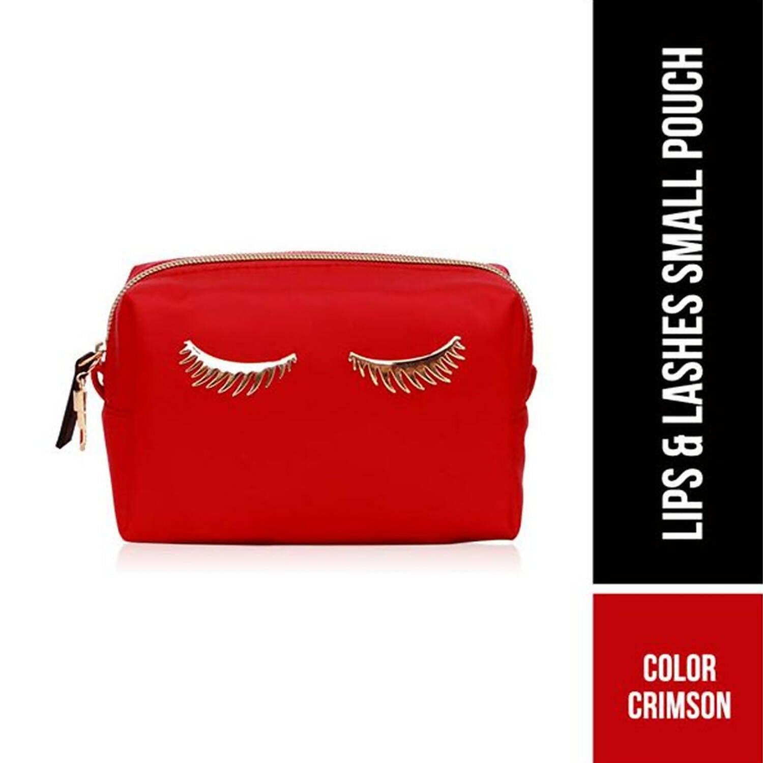 Colorbar Pouch Lips & Lashes (Small Pouch) - Crimson - Distacart