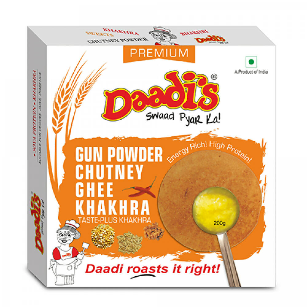 Daadi's Gun Powder Chutney Ghee Khakhra - Distacart
