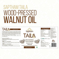 Thumbnail for Saptham Taila 100% Wood Pressed Walnut Oil - Distacart