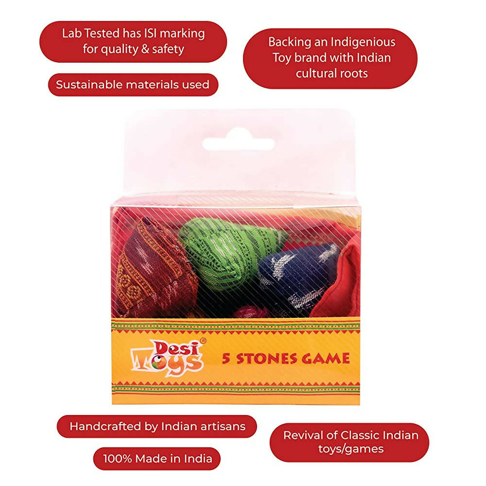 Desi Toys 5 Stones Game - Distacart