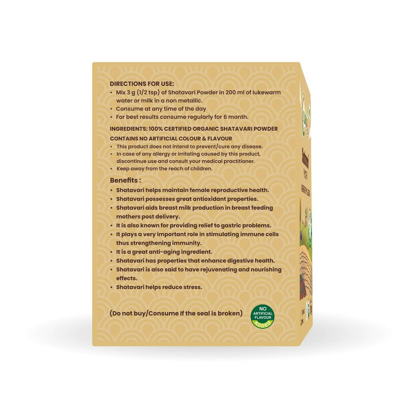 Nutriorg Certified Organic Shatavari Powder - Distacart