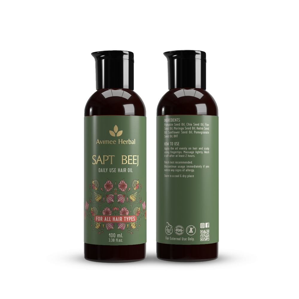Avimee Herbal Saptbeej Hair Oil - Distacart