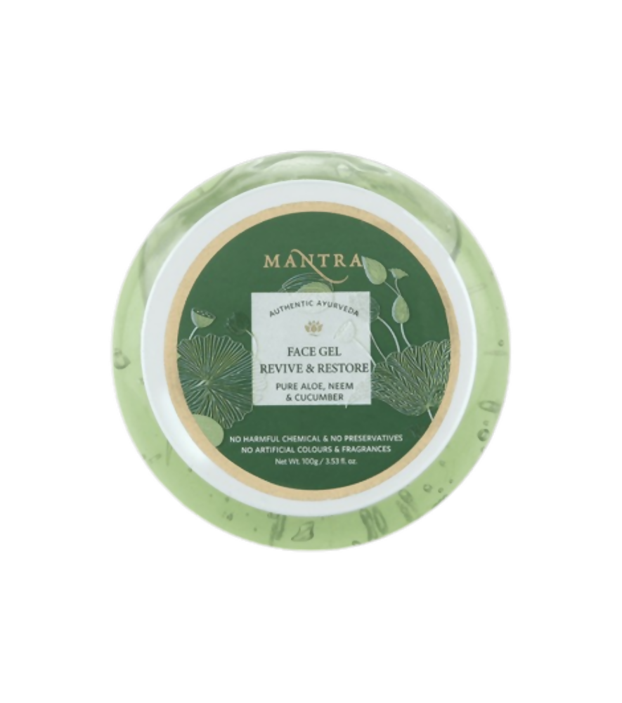 Mantra Herbal Face Gel Revive & Restore Pure Aloe Neem & Cucumber - Distacart