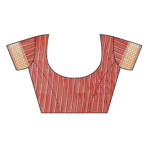 Vamika Banarasi Jacquard Weaving Blue Saree (Dangal Blue) Blouse