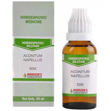 Bakson's Homeopathy Aconitum Napellus Dilution - Distacart